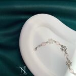 دستبند نقره با سنگ آمیتیست صورتی